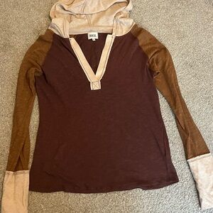 Women’s BKE Brown and Tan Hoodie